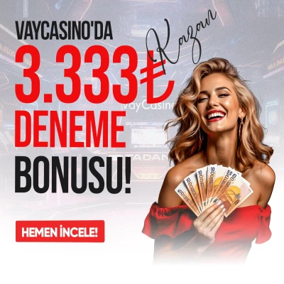 3.333TL Deneme Bonusu!